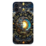 Live By The Sun Love By The Moon - Personalized Hippie Full Print Phone Case