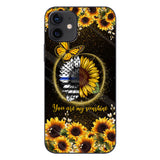 You Are My Sunshine Sunflower Blue Line - Police Officer Phone Case 112021