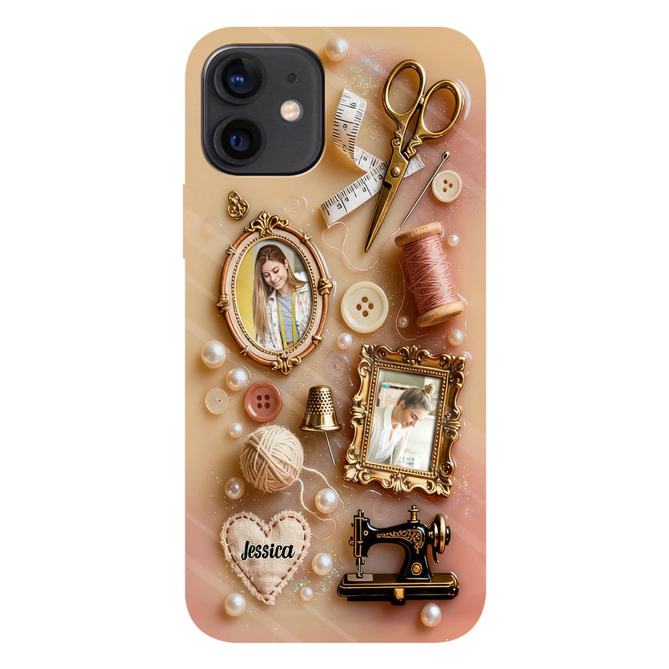 Love Sewing - Personalized Sewing Full Print Phone Case