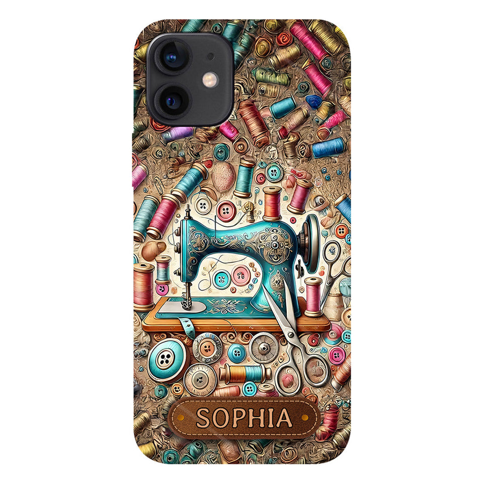 Love Sewing - Personalized Sewing Full Print Phone Case