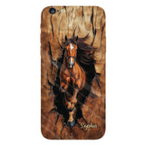 Horse Lovers - Personalized Horse Full Print Phone Case