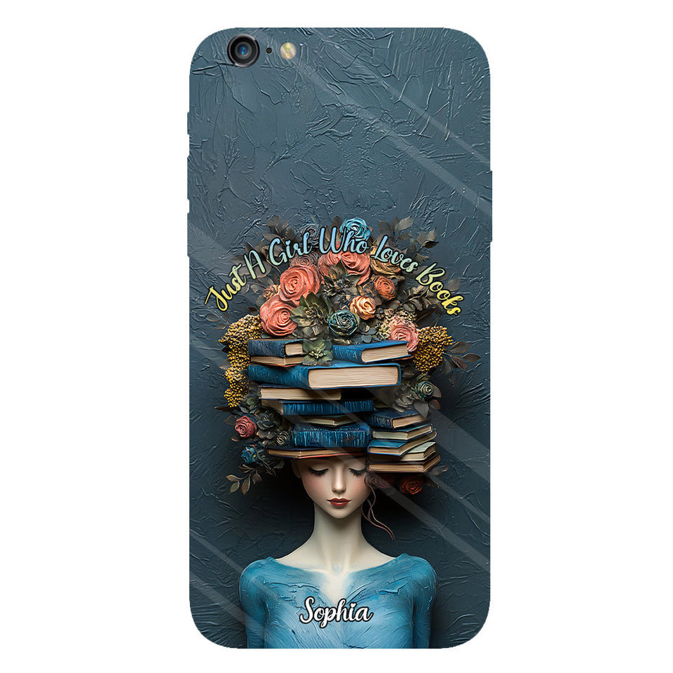Just A Girl Who Loves Books - Personalized Book Full Print Phone Case
