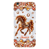 Just A Girl Who Loves Horses - Personalized Horse Full Print Phone Case