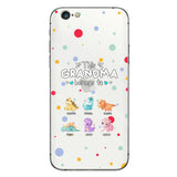 This Grandma Belongs To - Gift for grandma, aunt, uncle, grandpa, mom, dad - Personalized Clear Phone Case