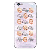 Best Grandma Mom Ever - Gift for grandma, mom, grandma, aunt - Personalized Clear Phone Case