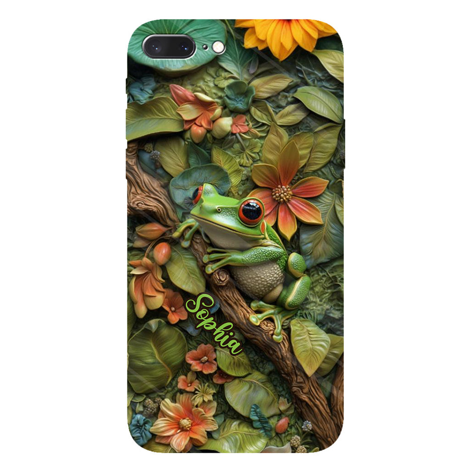 Adorable Frog - Personalized Frog Full Print Phone Case
