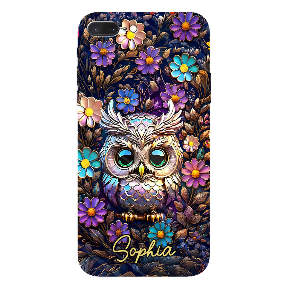 Cute Owl - Personalized Owl Full Print Phone Case
