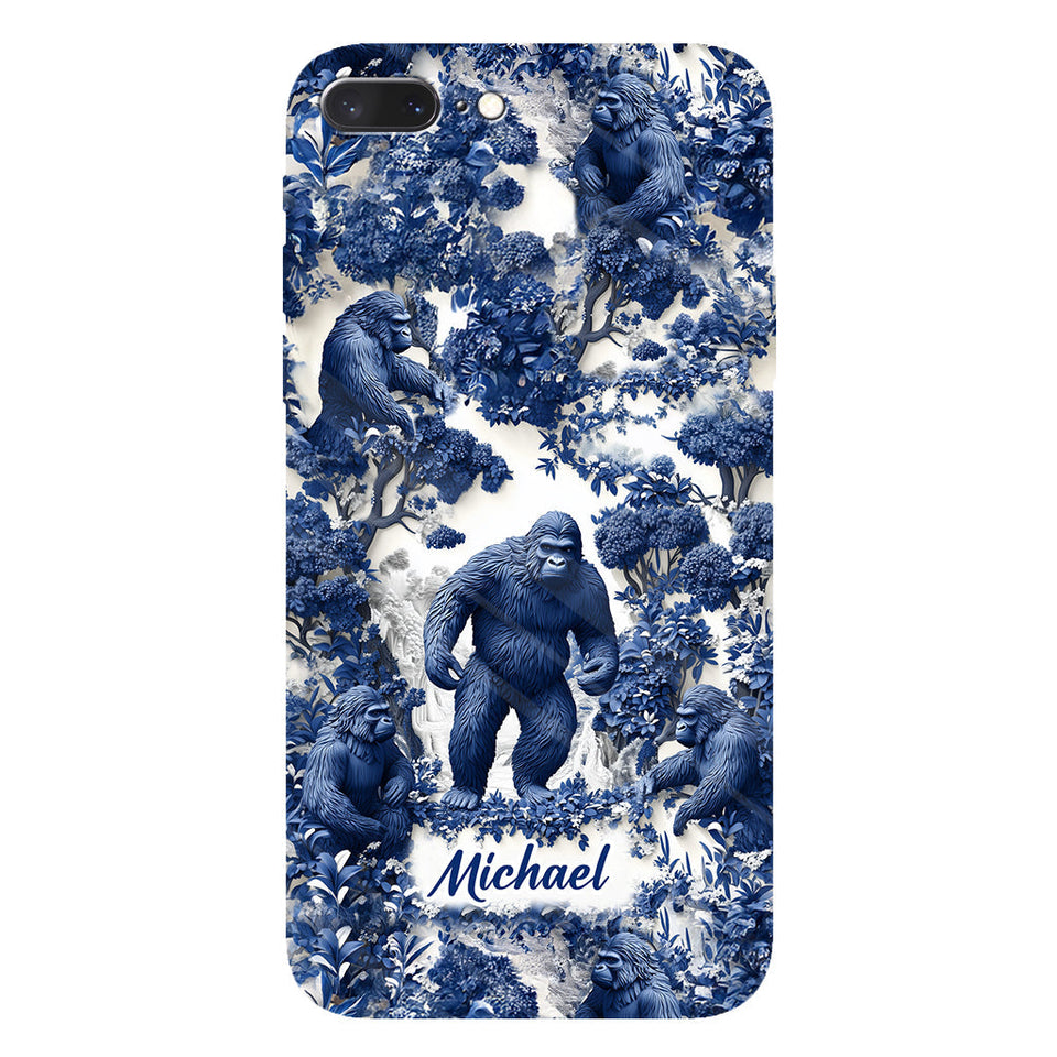 Bigfoot Summer Vibes - Personalized Hiking Full Print Phone Case