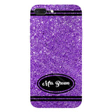 Artificial Glitter Crayon Design - Personalized Teacher Full Print Phone Case & Phone Grip