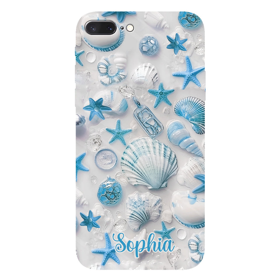 Beach Lovin' Girl - Personalized Sea Lover Full Print Phone Case