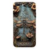 Beautiful Drafgonfly, Butterfly, Hummingbird - Personalized Gardening Full Print Phone Case