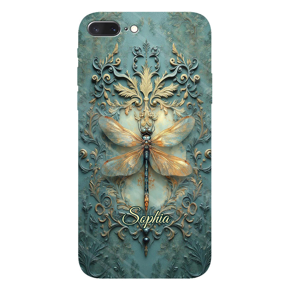 Stunning Dragonfly - Personalized Dragonfly Full Print Phone Case