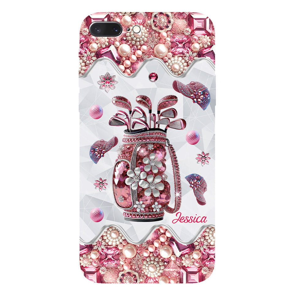 Just A Girl Who Loves Golf - Personalized Golf Full Print Phone Case