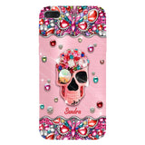 Sparkle Skull - Personalized Skull Full Print Phone Case