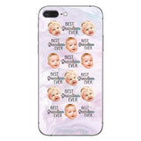 Best Grandma Mom Ever - Gift for grandma, mom, grandma, aunt - Personalized Clear Phone Case