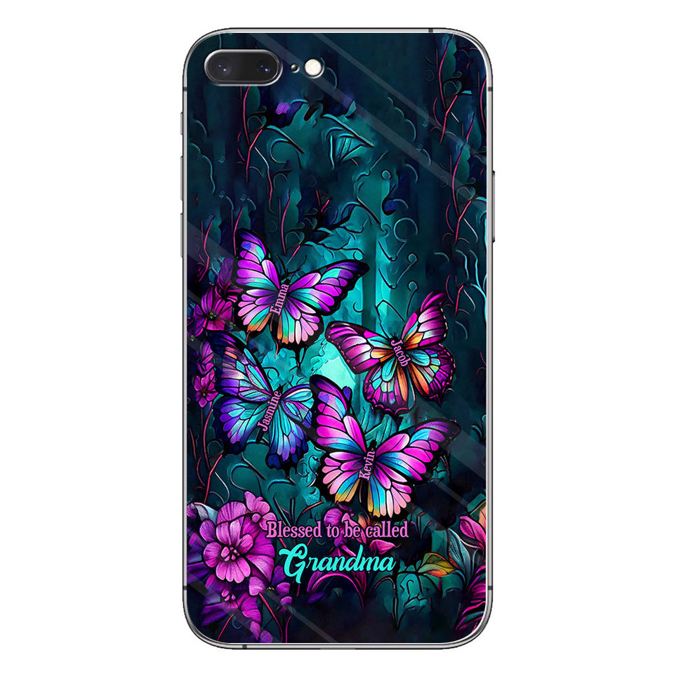 Grandma's Butterflies - Personalized Grandma Phone Case