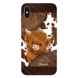 Just A Girl Who Loves Highland Cow - Personalized Full Print Phone Case