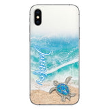 Love Turtles - Personalized Turtle Clear Phone Case