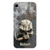 Skull Cigar - Personalized Skull Full Print Phone Case