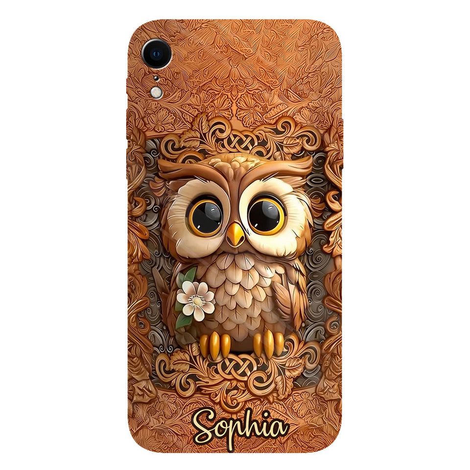 Beautiful Owl - Personalized Owl Full Print Phone Case