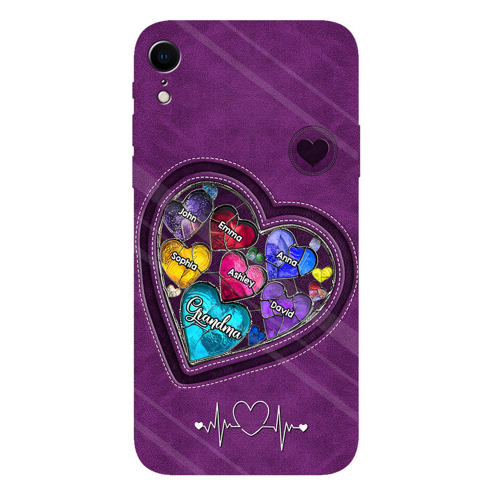 Grandma's Mom's Sweethearts - Personalized Grandma Full Print Phone Case