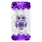 Purple Owl - Personalized Owl Full Print Phone Case