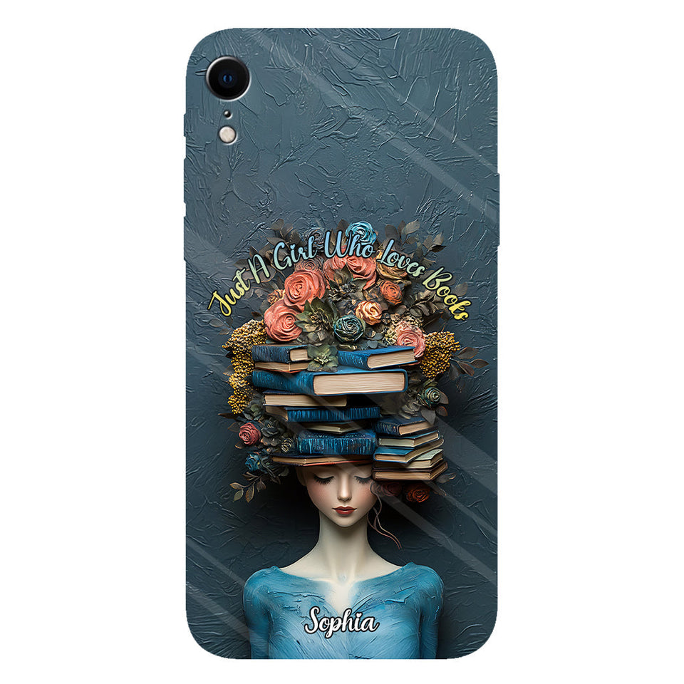 Just A Girl Who Loves Books - Personalized Book Full Print Phone Case