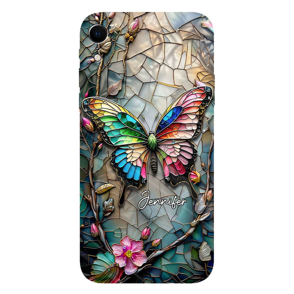 Love Butterflies - Personalized Butterfly Full Print Phone Case