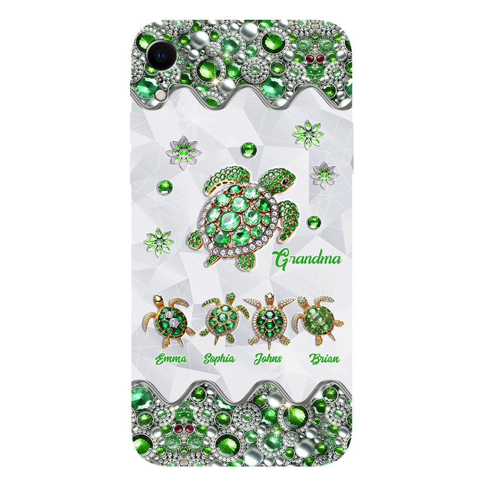 Grandma Of Little Turtles - Personalized Grandma Full Print Phone Case