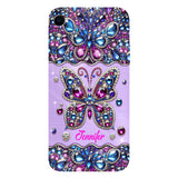 Sparkle Butterfly - Personalized Butterfly Full Print Phone Case