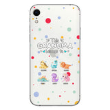 This Grandma Belongs To - Gift for grandma, aunt, uncle, grandpa, mom, dad - Personalized Clear Phone Case