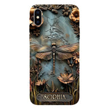 Beautiful Drafgonfly, Butterfly, Hummingbird - Personalized Gardening Full Print Phone Case