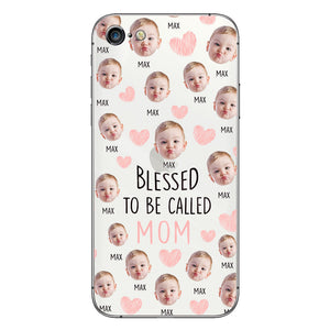 Blessed To Be Called Mom - Personalized Mother Clear Phone Case