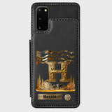 Name Initial Alphabet - Personalized Luxury Wallet Phone Case