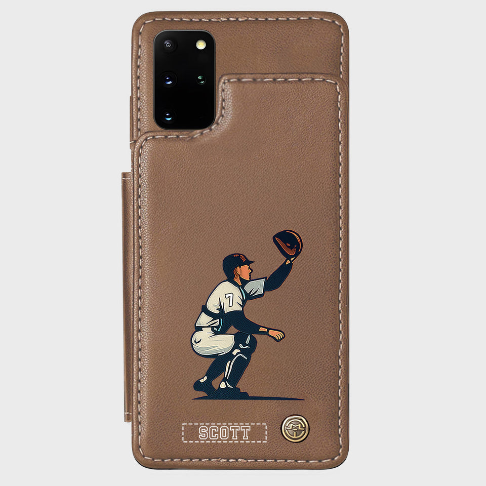 Tis Baseball Season - Personalized Baseball Wallet Phone Case