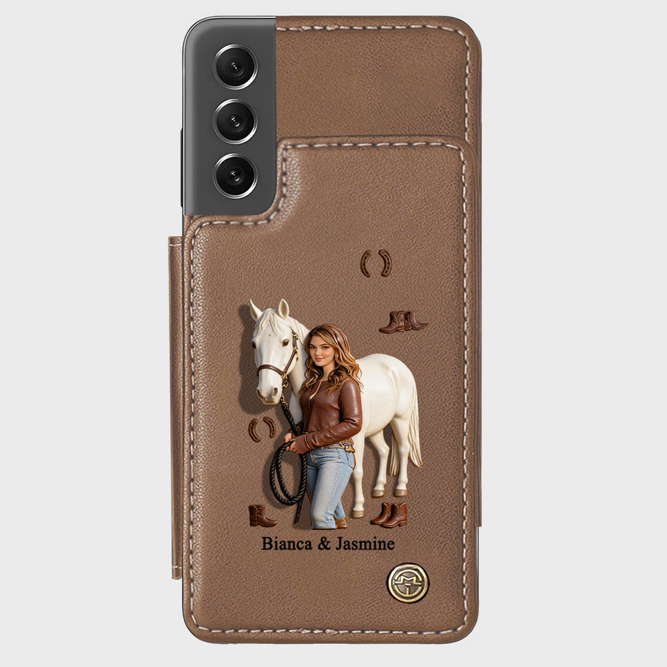 Horse Girl - Personalized Horse Wallet Phone Case
