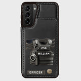 Serve And Protect - Personalized Police Officer Wallet Phone Case