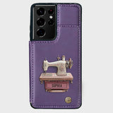 Sewing Machine - Personalized Sewing Wallet Phone Case