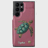 Love Turtles - Personalized Turtle Wallet Phone Case