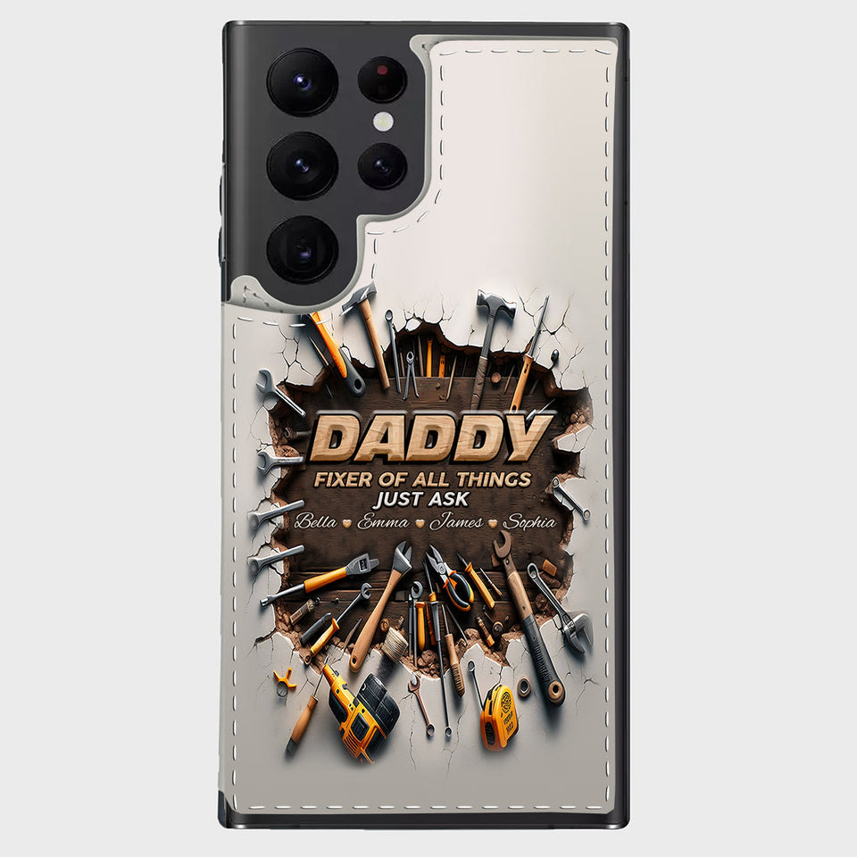 Fixer Of All Things - Personalized Father Foldable Wallet Phone Case