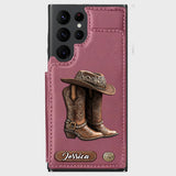 Western Spirit - Personalized Cowgirl Wallet Phone Case