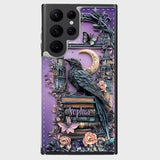 Dark Academia Book Reader - Personalized Book Foldable Wallet Phone Case