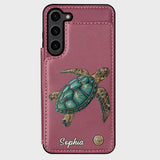 Love Turtles - Personalized Turtle Wallet Phone Case