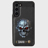 Cool Skull - Personalized Skull Wallet Phone Case