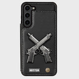 Crossed Pistols - Personalized Tactical equipment Wallet Phone Case