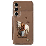 Horse Girl - Personalized Horse Wallet Phone Case