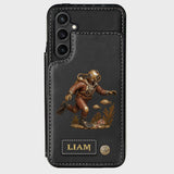 Scuba Diving Lovers Gift - Personalized Scuba Diving Wallet Phone Case