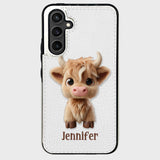 Cute Highland Cow - Personalized Highland Cow Foldable Wallet Phone Case