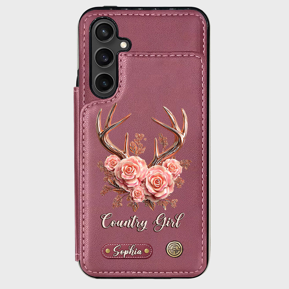 Country Girl - Personalized Hunting Wallet Phone Case