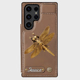 Love Garden, Beautiful Dragonfly, Butterfly, Bee, Hummingbird,... - Personalized Gardening Wallet Phone Case
